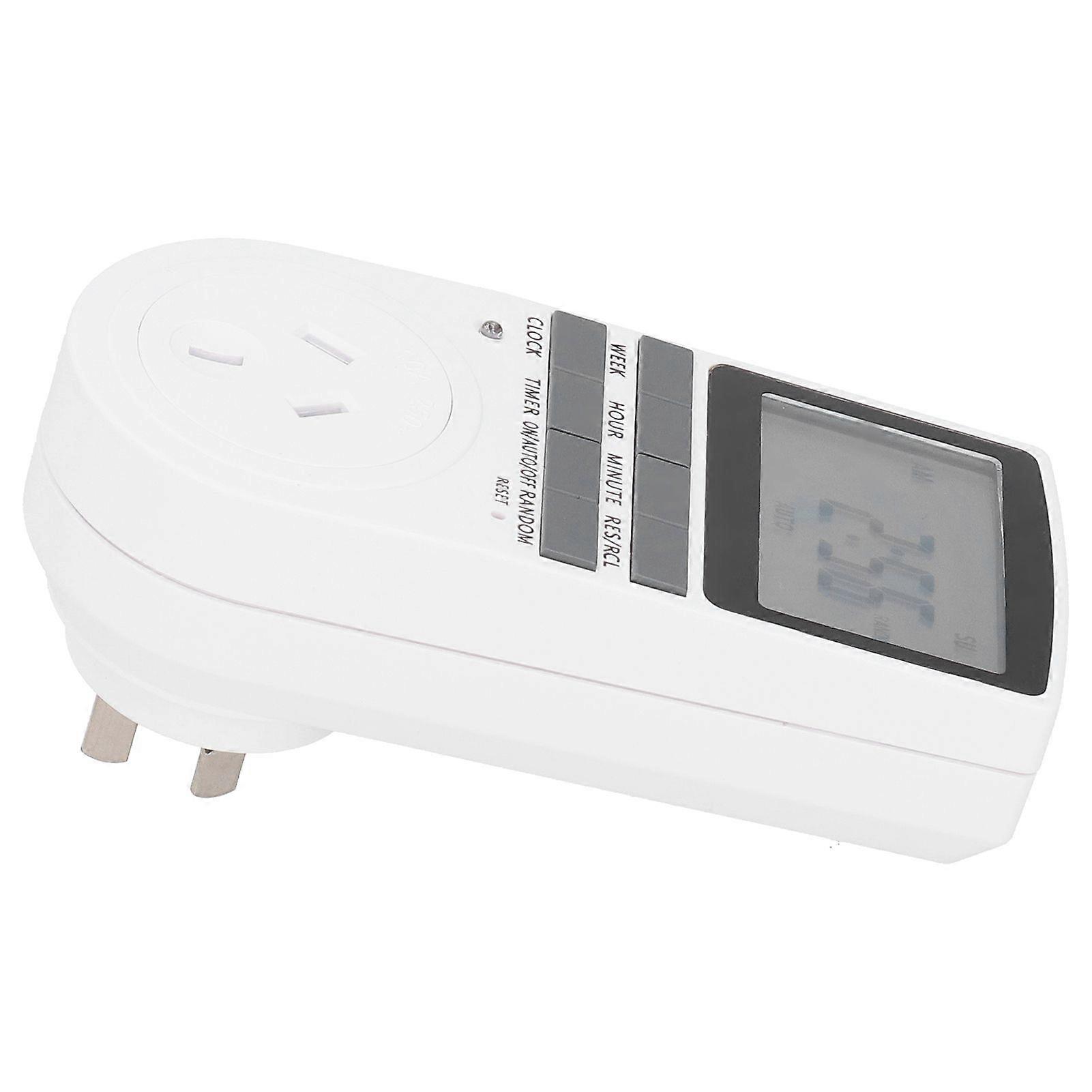 AU 240V LCD Digital Timer Socket Programmable Timer Swtich for Lights Electrical Outlets
