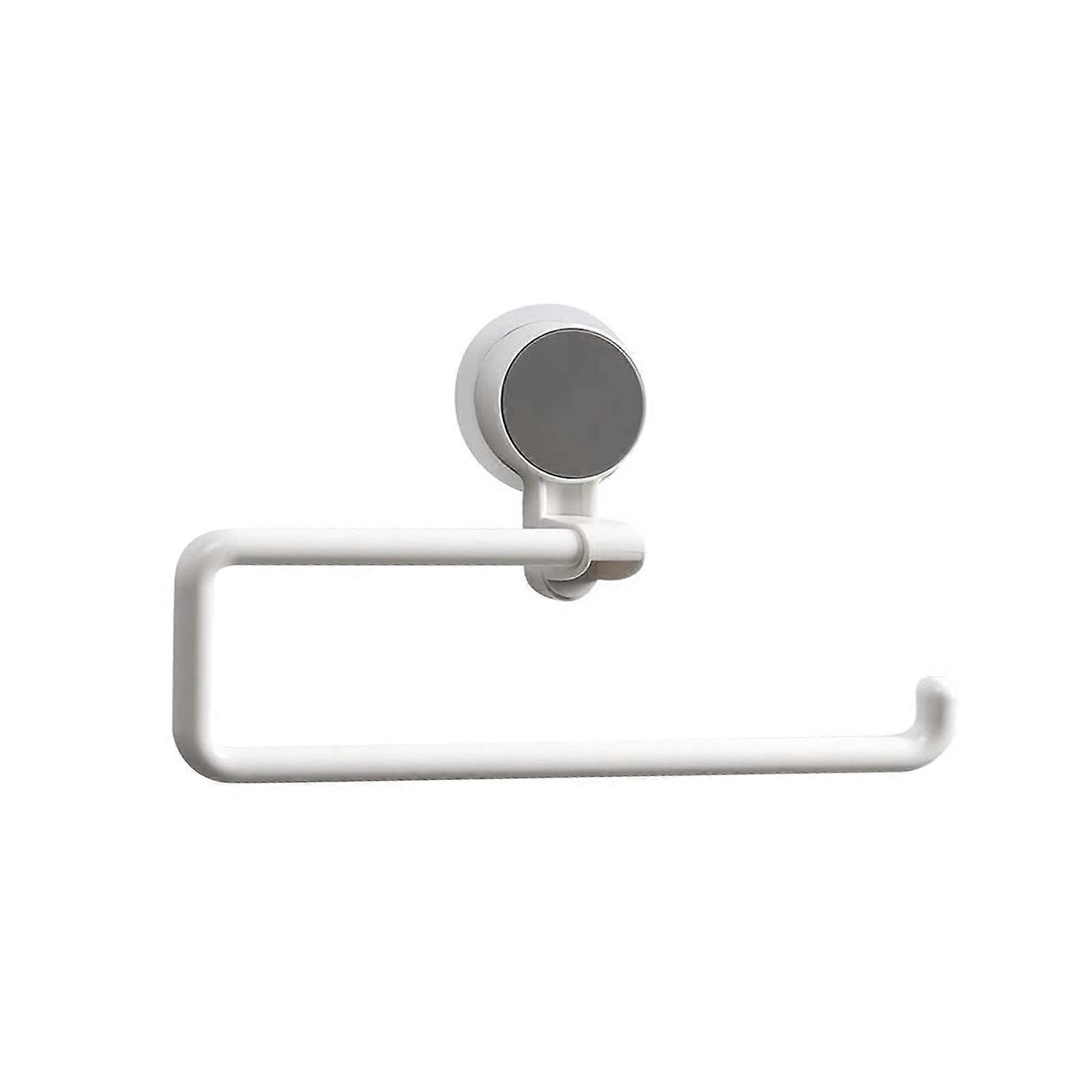 Self-Adhesive Paper Towel Rack for Kitchen and Bathroom - Holds 12 Inch Rolls, Space-Saving Design, Easy Install