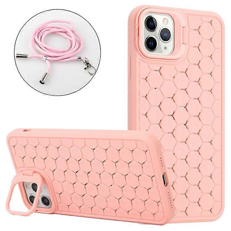 Compatible For iPhone 16 Pro Case Compatible with MagSafe Kickstand Heat Dissipation TPU Phone Cover with Lanyard