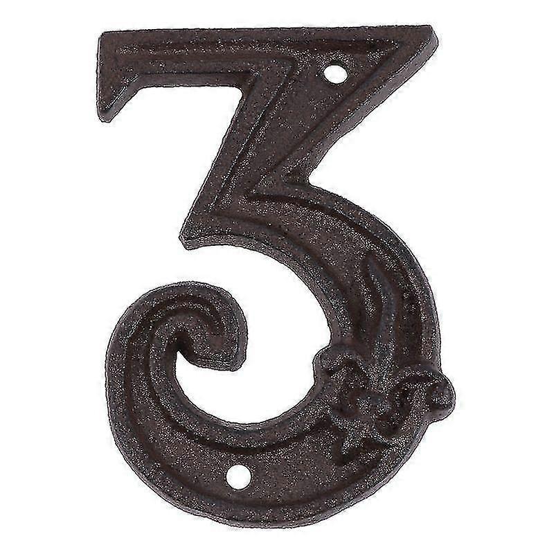 1pcs Cast Iron Number For House
