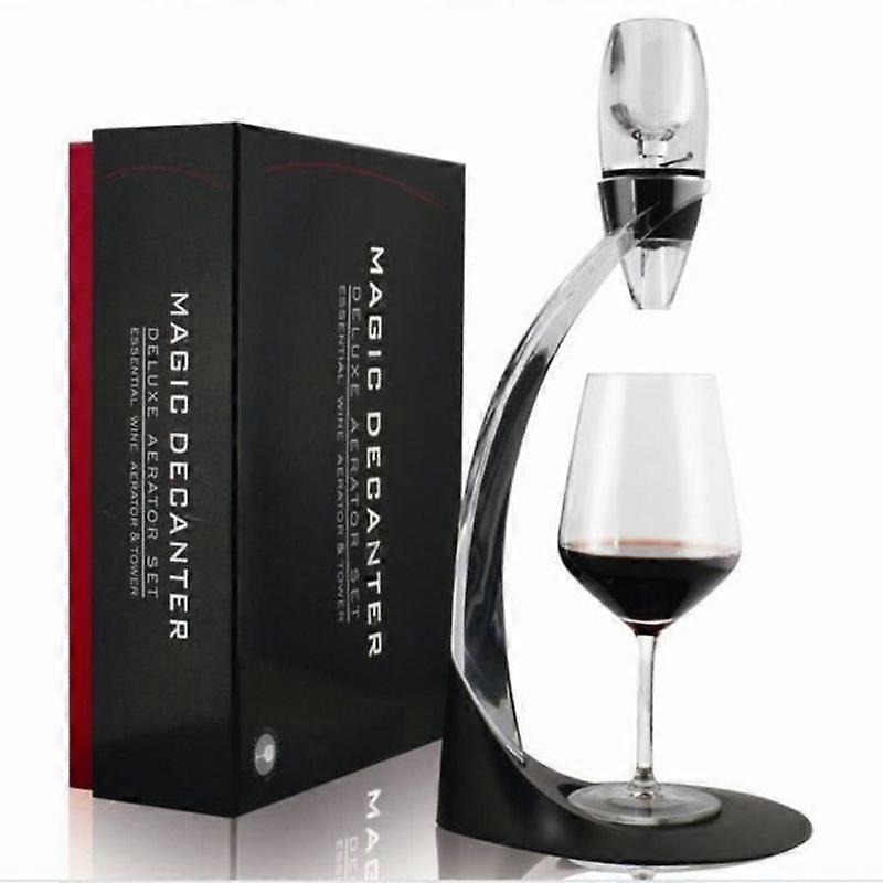 Excelvan Wine DecanterWine Aerator Deluxe Complete Set Filter Holder Tool and Wine Stand
