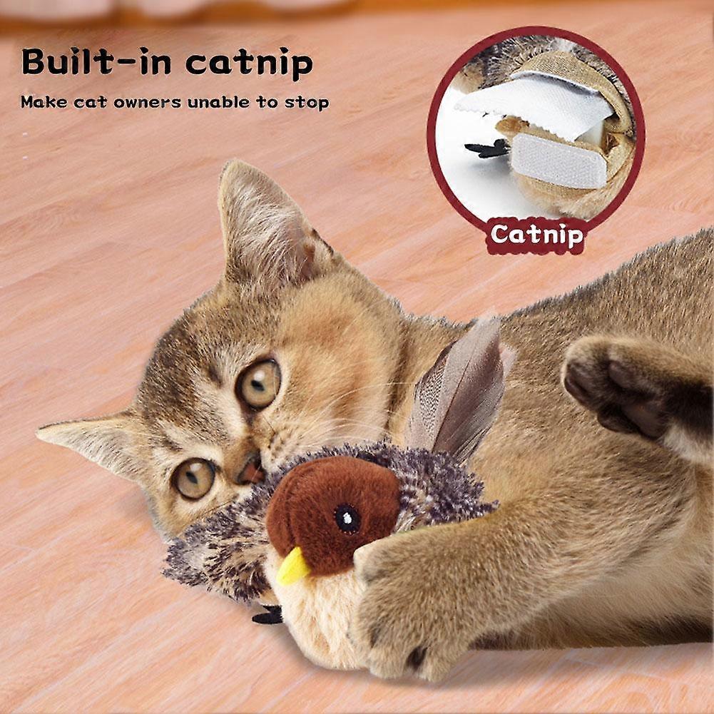 Jouet électrique pour chat simulation oiseau rechargeable