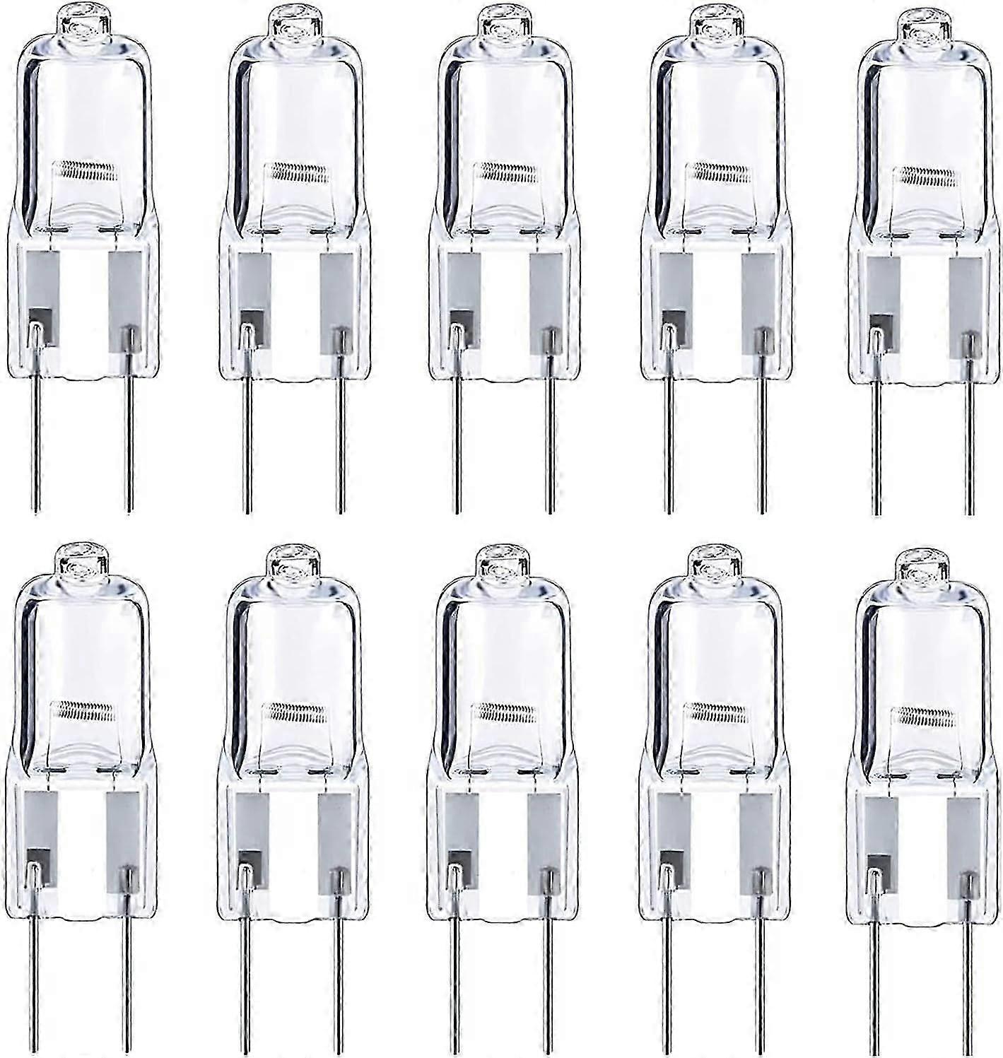 10個G4ハロゲン電球35W12V調光可能カプセル電球GY6.35キャビネット下用ランドスケープライト