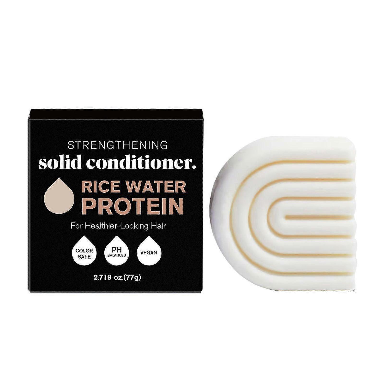 ExquisiteRice & Protein Conditioner Bar per il diradamento dei capelli - Volume Conditioner Bar per uomini e donne, ispessimento e nutrimento dei capelli
