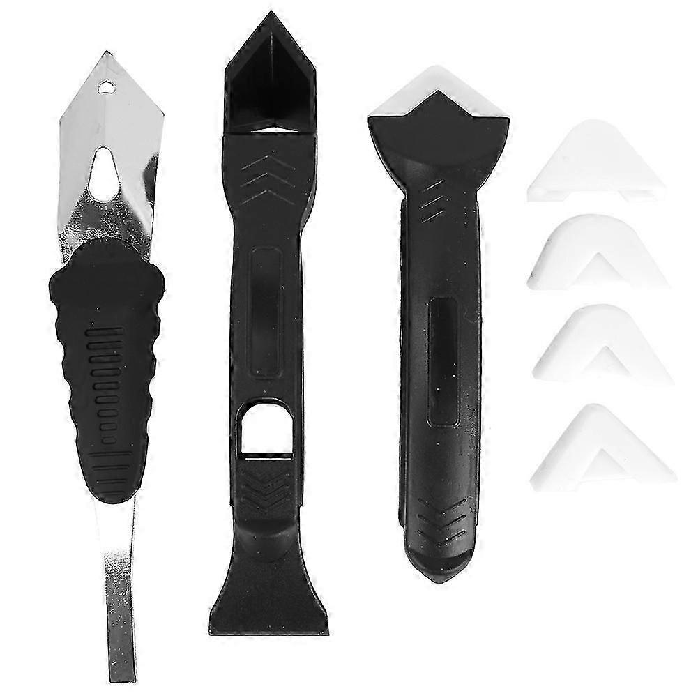 3 in 1 Caulk Tools Kit Silicone Sealant Remover Shovel Glass Cement Caulking Scraper