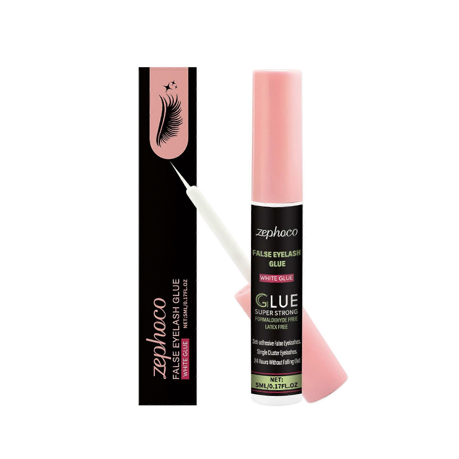 Zephoco False Eyelashes Glue Self-Adhesive False Eyelashes Long-Lasting Non-Collapse Shaping With Brush Daub-Type Glue