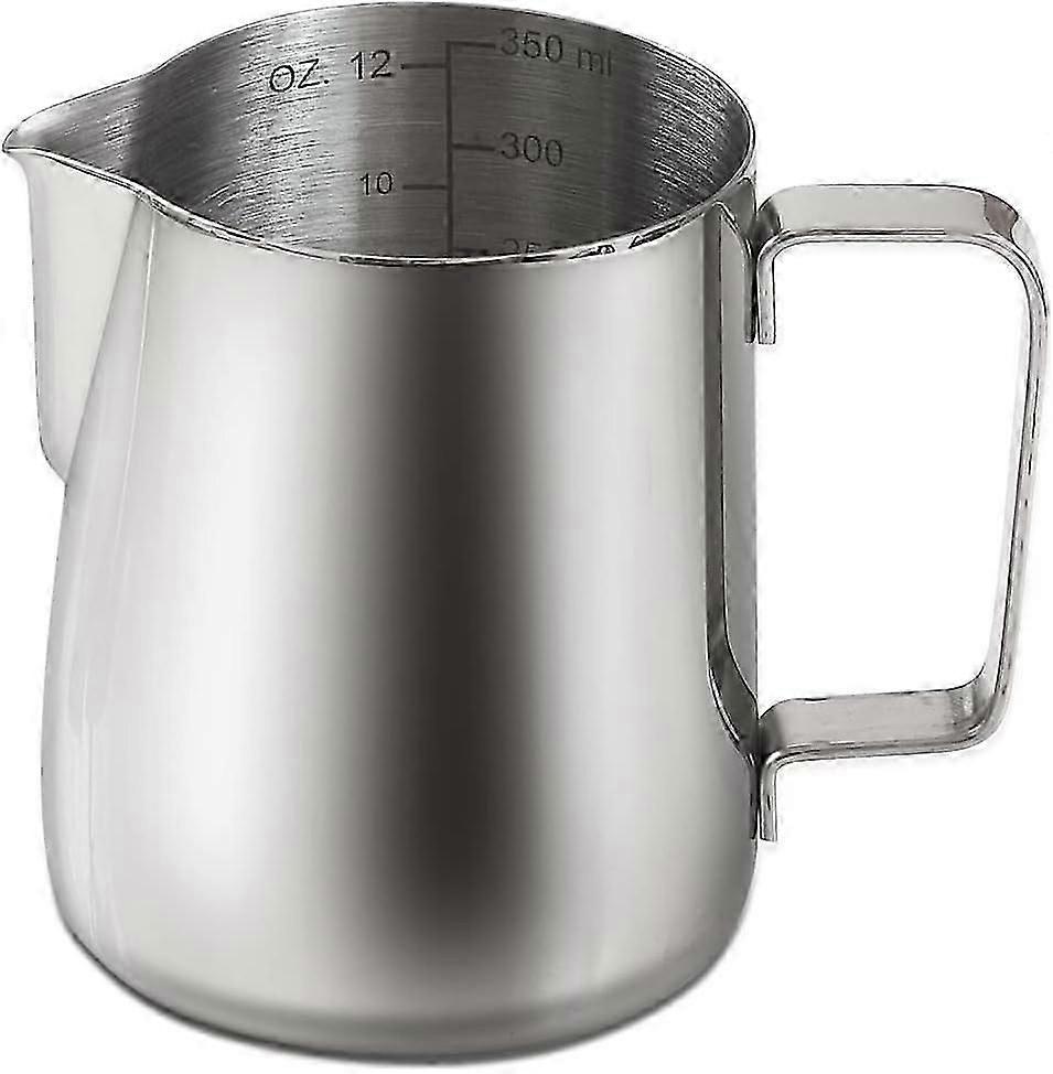 Stainless Steel Espresso Steamer Pitcher - 350ml with Measuring Scale