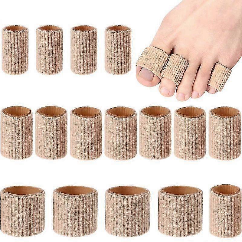 Toe Cushion Tube Sleeves - Soft Gel Corn Pad Protectors for Relief and Comfort, Adjustable Size, Durable Material, 5 Pack