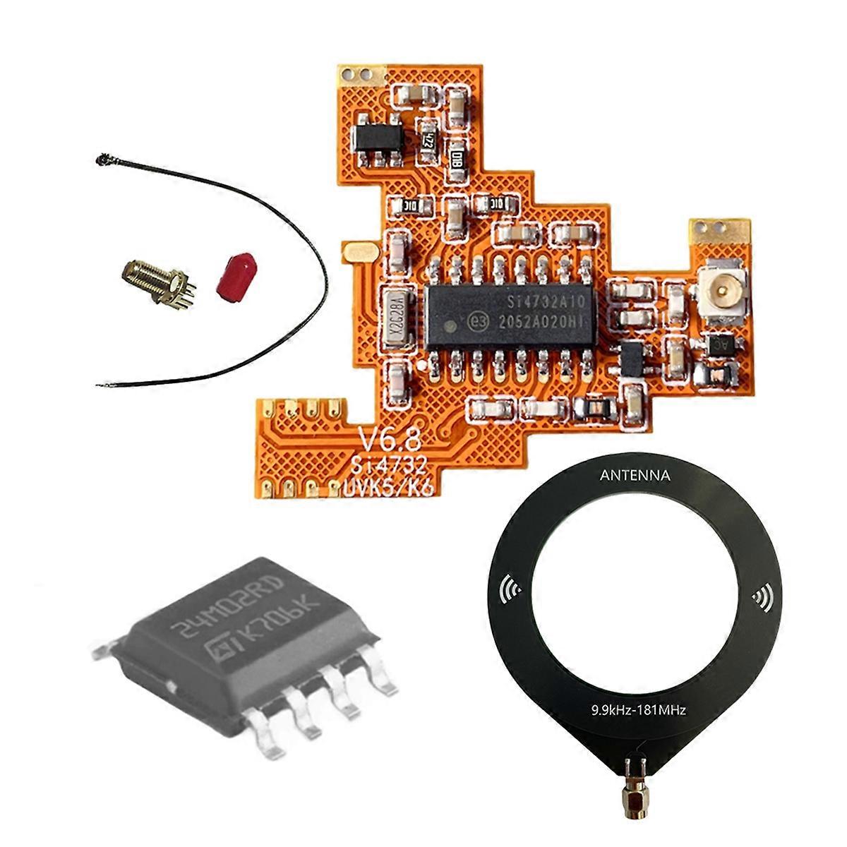 SI4732 V6.8 FPC Module+2M Chip+Loop Antenna Kit for K5 K6 HF Shortwave Full Band/Single Sideband Rec