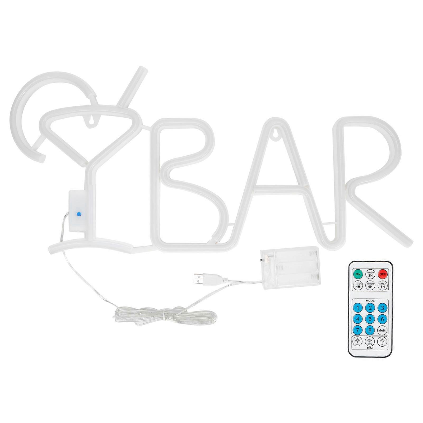 English Letter Modeling LED Light Bar Party Home Hanging Decorative Lamp Accessory