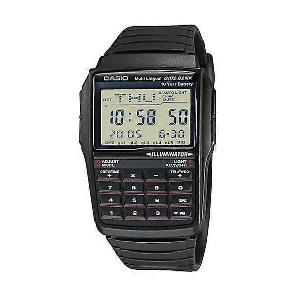 Casio Dbc-32-1adf Men's Databank Calculator Watch - Black Resin Strap