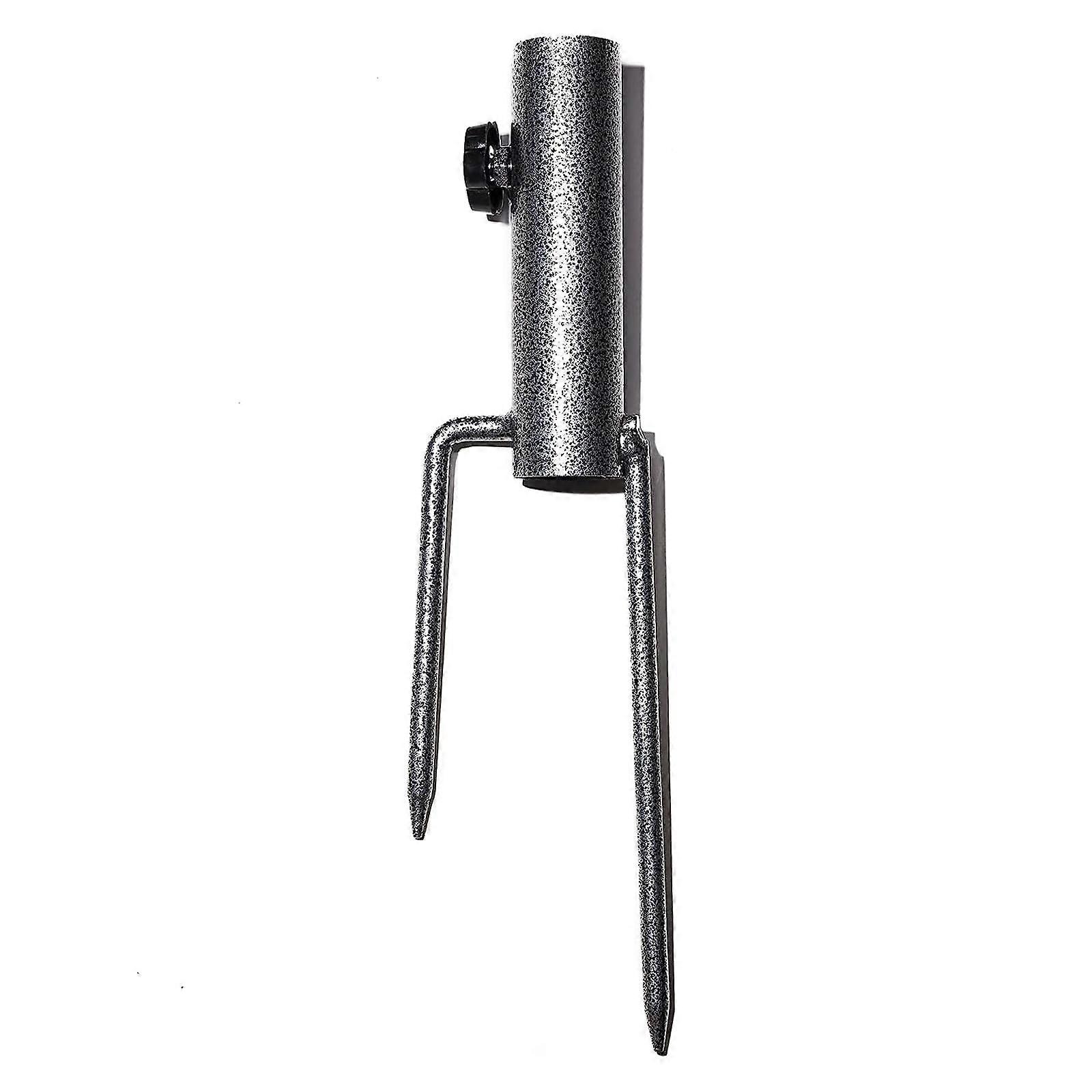 Patio Umbrella Steel Anchor Base, Rust-Resistant Heavy-Duty Sand Auger Spike for Beach and Garden Umbrellas