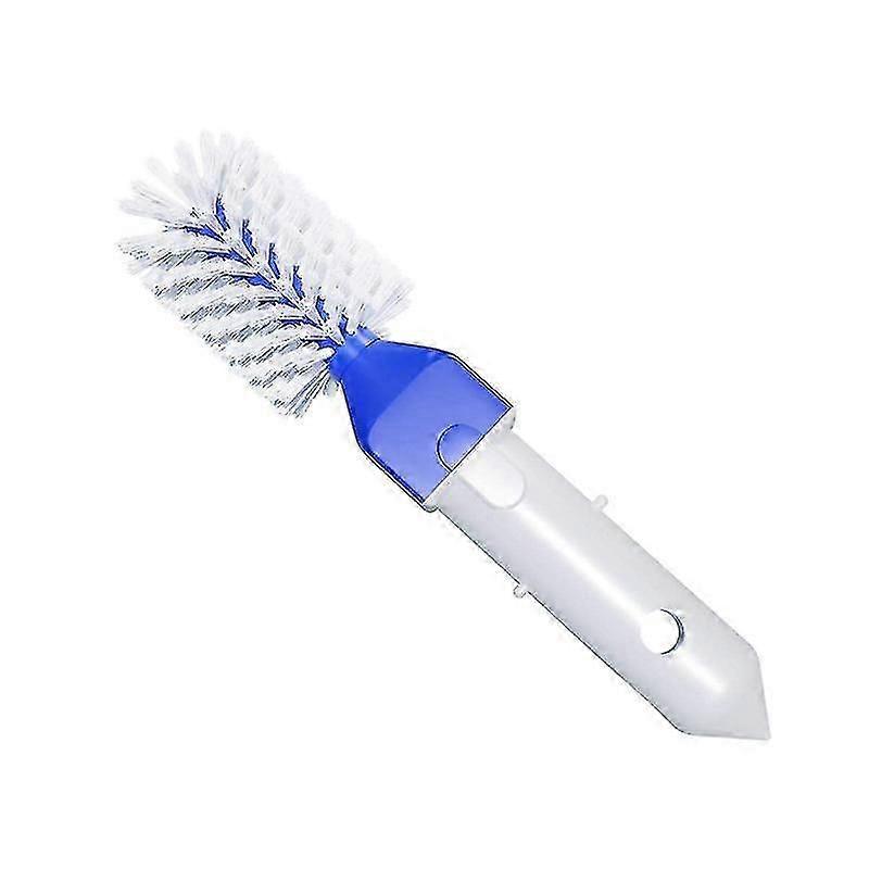 White Pool Corner Brush - Handheld Portable Scouring Tool for Pool Steps, Spas & Hot Tubs (1pc)