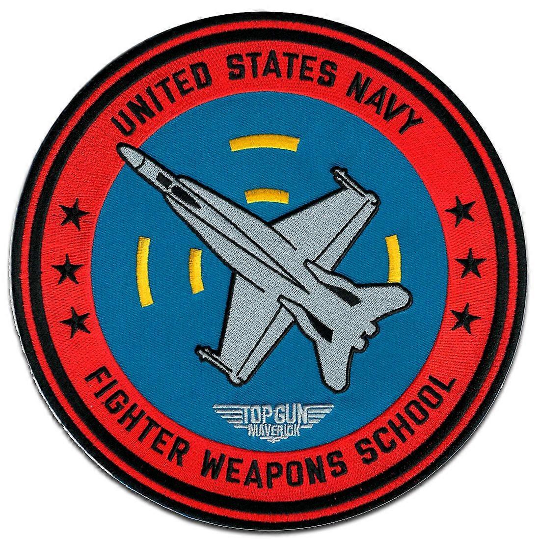 Top Gun XL Back Patch Fighter Weapons School - Patch, Size: 19.5 x 19.5 cm
