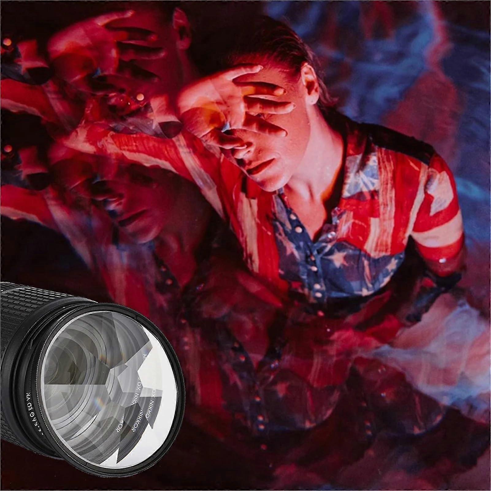 55/58/62/67/72/77/82mm Kaleidoscope Camera Filter for DSLR Lenses with 72mm Adapter Ring and 8-Edge Prism Special Effects Accessory