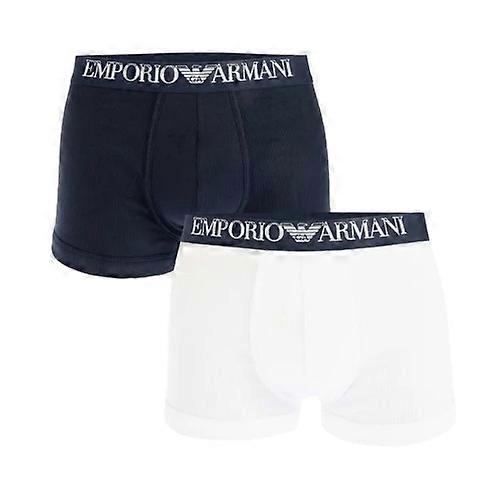 Emporio Armani Férfi Pamut bordázott boxernadrág (2 db-os csomag)