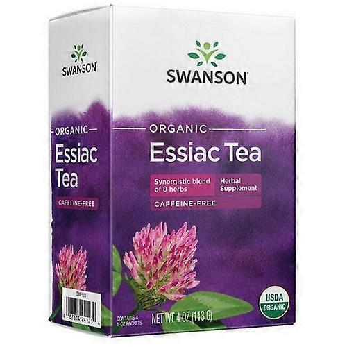 Swanson Vitamins Organic Essiac Tea Caffeine-Free, 4 Packets