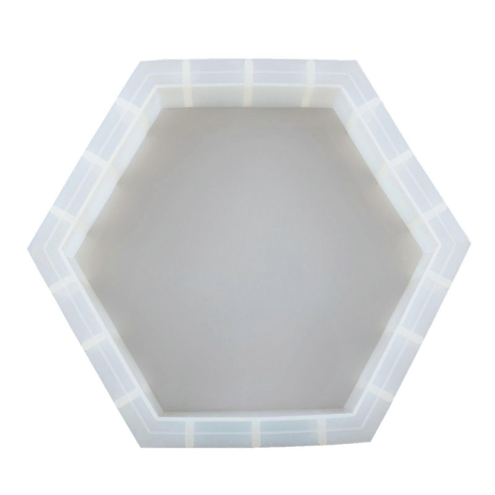 Hexagonal Geometry Block Silicone Mold for Preserving Flowers Desktop Decor