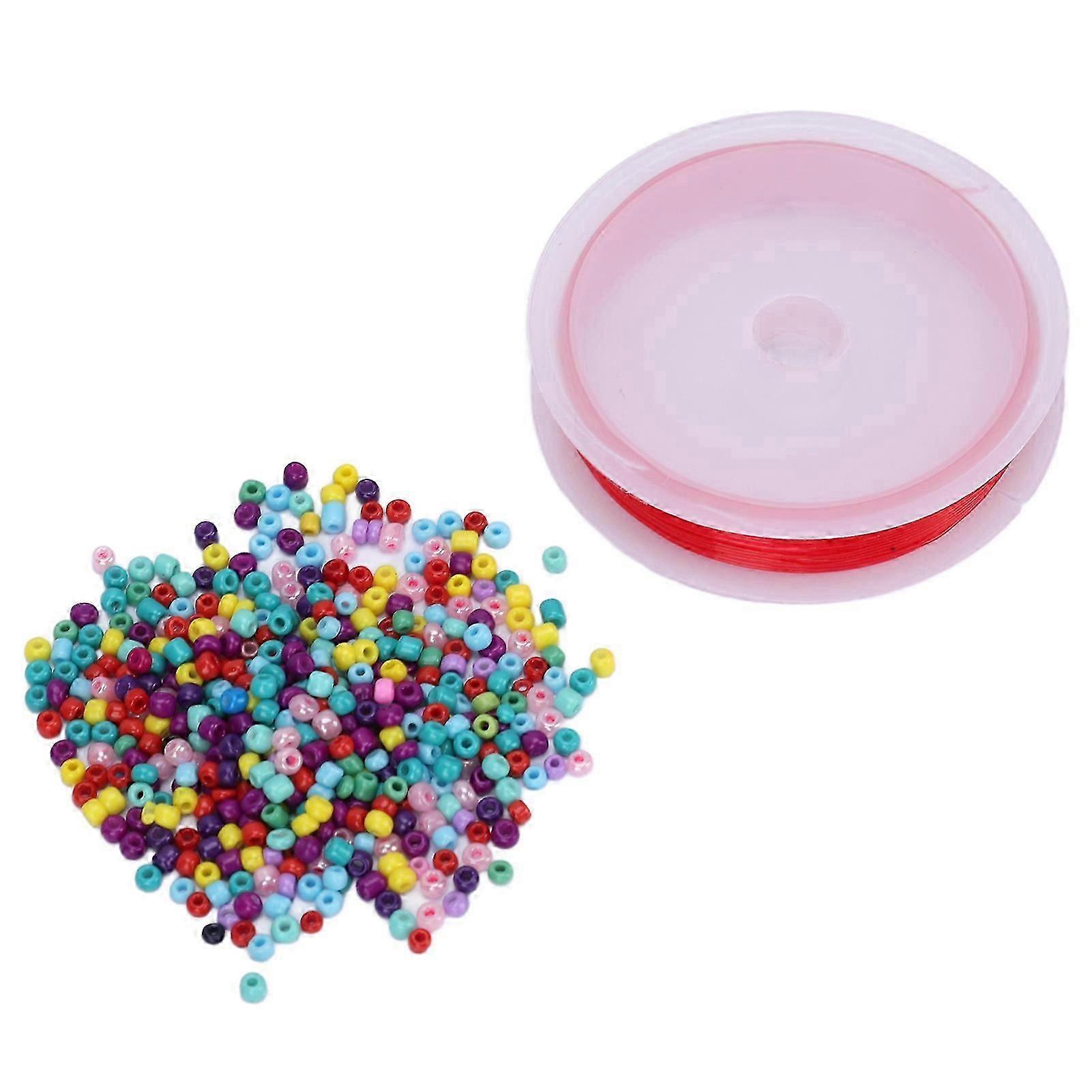 Beads String Kit Improve Visual Different Colors Ceramic Wear Beads Toy for Amblyopia Training Medium 0.04in
