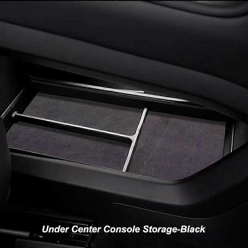 For ZEEKR 001 Under Center Console Suede Storage Box Car Styling Interior Armrest Organizer
