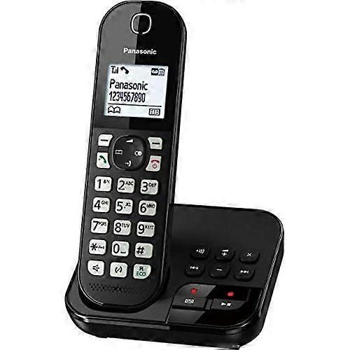 PANASONIC KX-TGC460GB Cordless Phone - Black - DECT - Answering Machine Function - Intercom Function