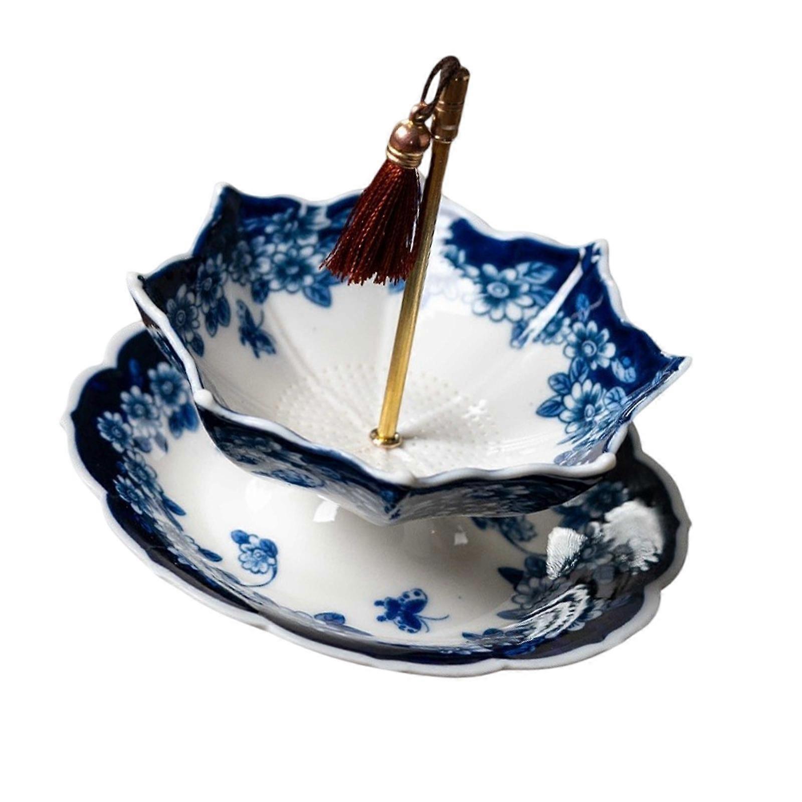 Porcelain Ceramic Tea Strainer Ceramic Tea Leaf Strainer for Table Teahouse