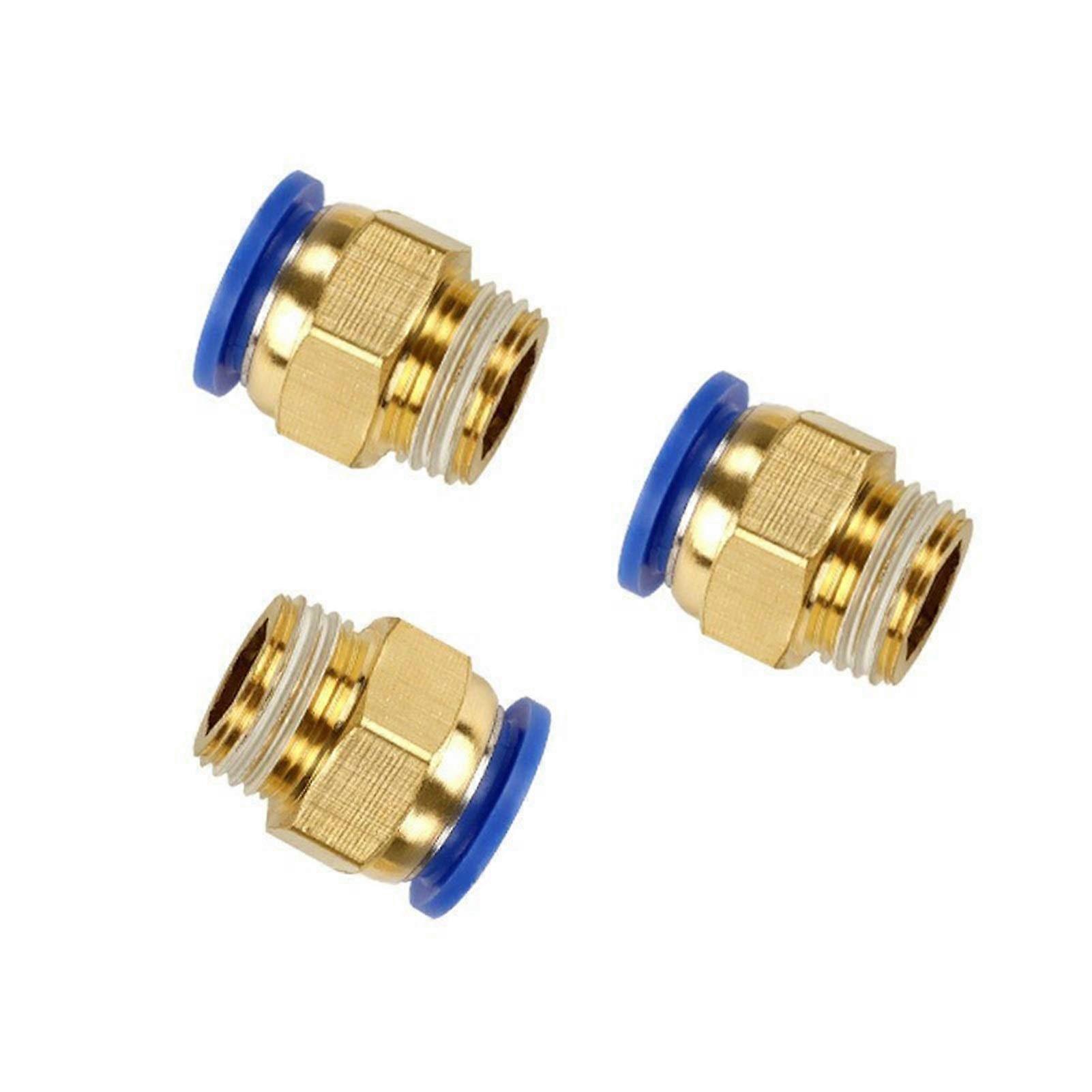 Pneumatic Quick Coupling Fitting 10Pcs BSP Male Thread 1/4 In 1/2 In 1/8 In 3/8 In Air Hose Connectors 4/6/8/10Mm