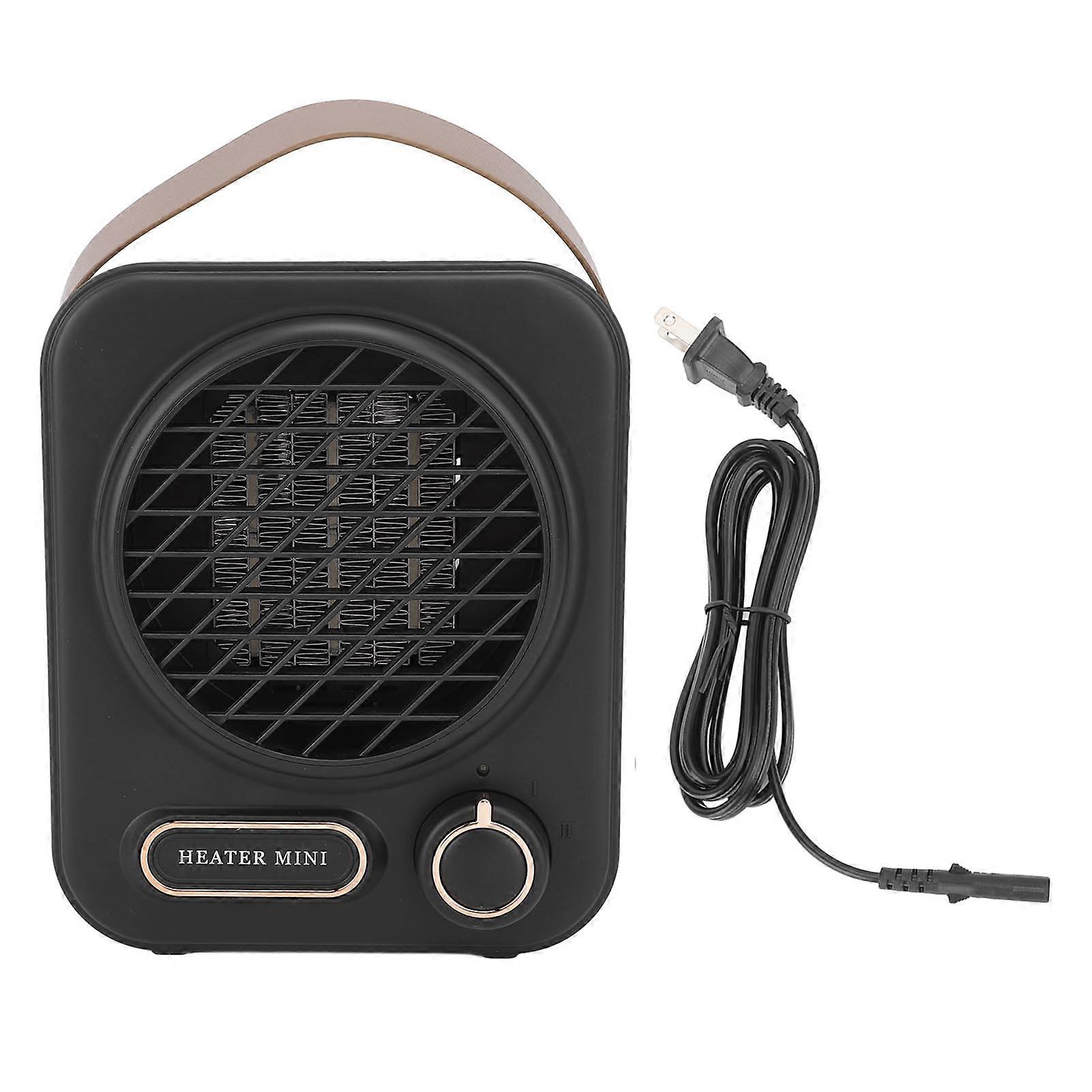 Mini 1000W Energy Efficient Fast Heating Adjustable Mode Dumping Shutdown Small Desktop Space Heater for Office