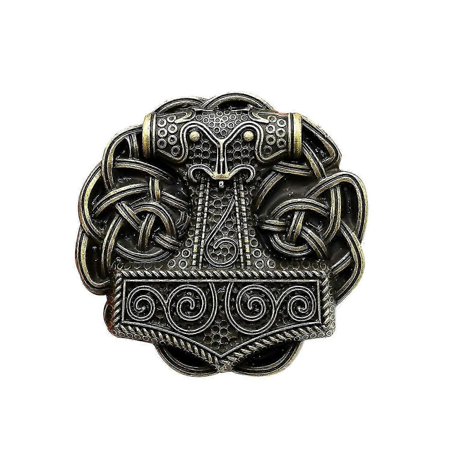 خمر الفايكنج نمط حزام مشبك سلتيك عقدة عبر مشبك حزام الرجال رعاة البقر الغربي الرجعية محظوظة