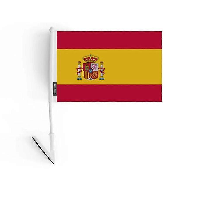Adhesive Flag – Spain – 14 x 21 cm – Soft Polyester – Easy to Stick – 5 pieces