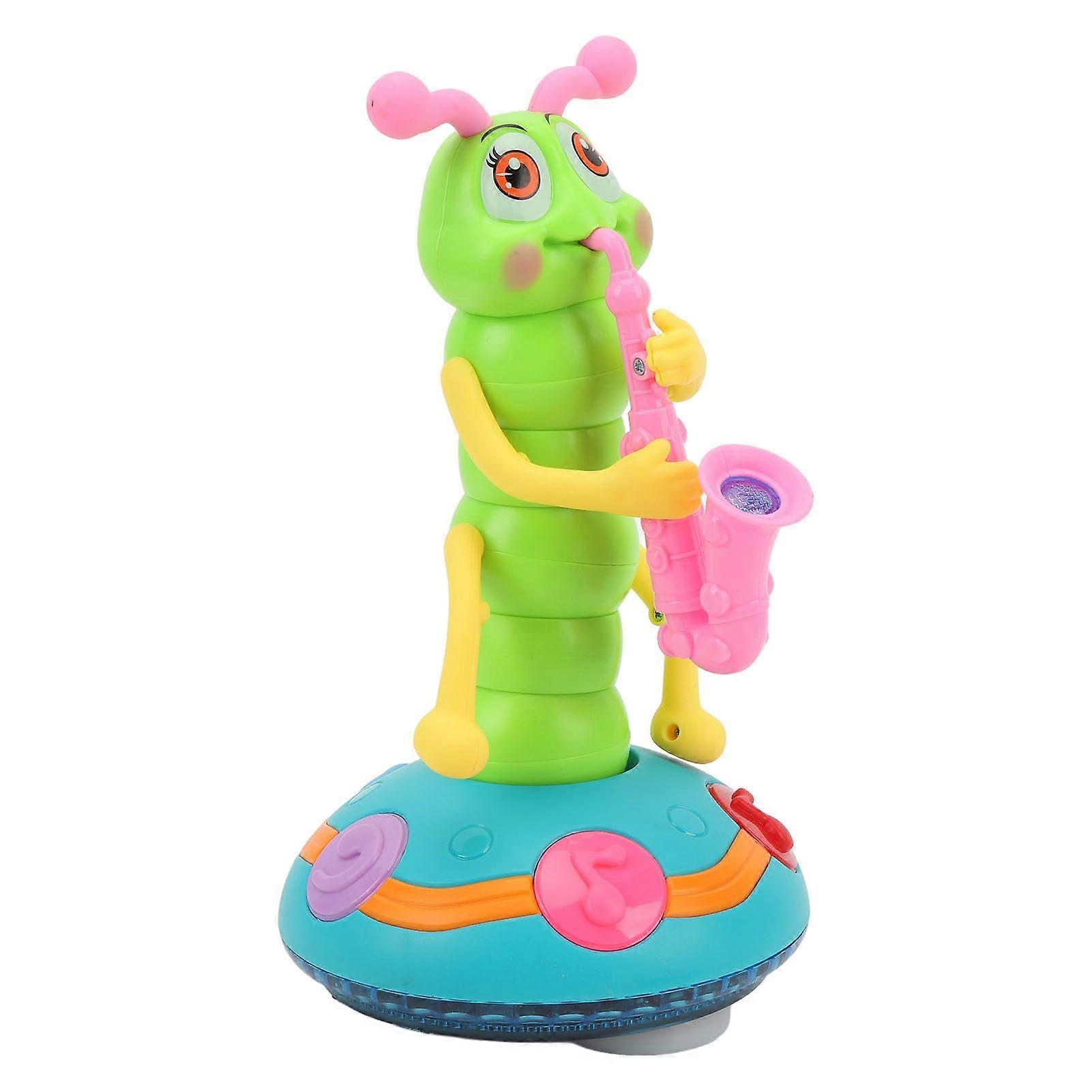 Dancing Singing Toys Electric Saxophone Toy for Kids, Twisting Crawling Toy with Music and Light Features