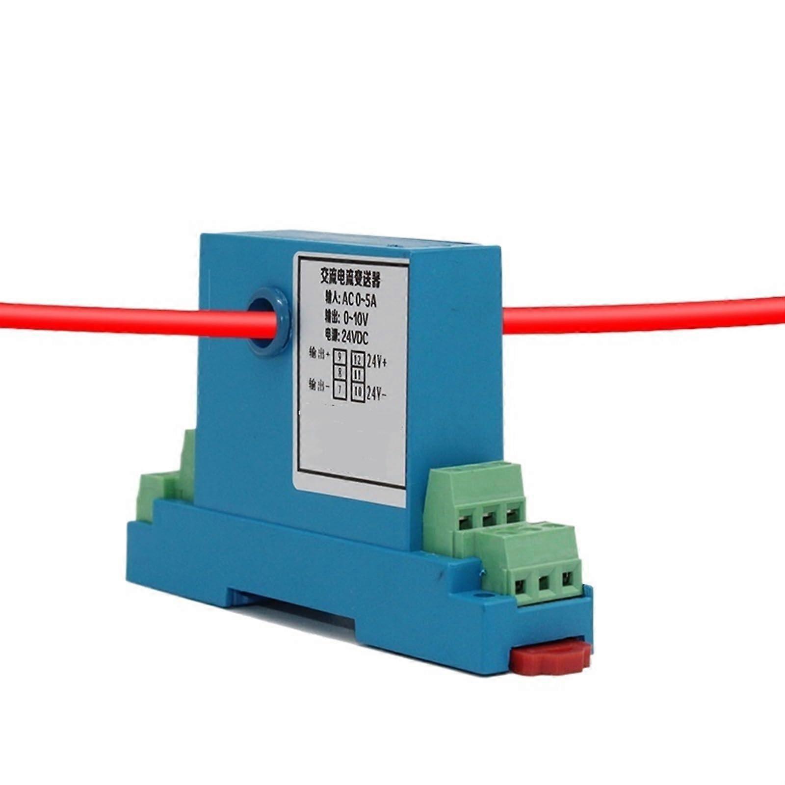 1A 5A 10A 15A 20A 30A 50A Current Transmitter 0-10V 0-5V 4-20mA Output Din Rail Mount 8mm Hole Size