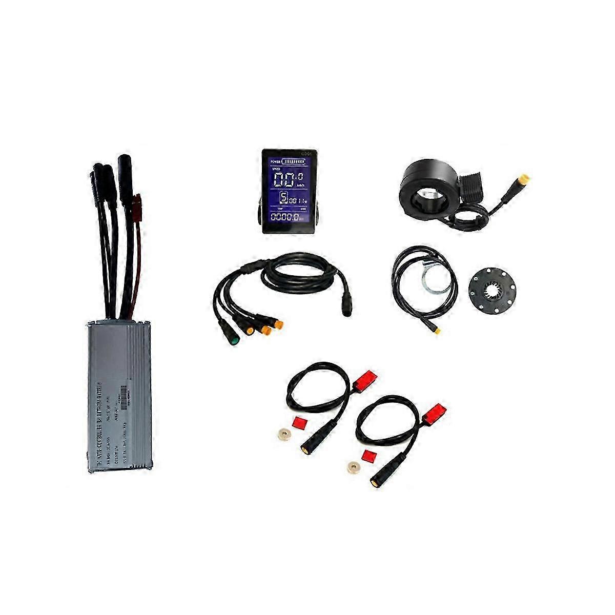 36V 48V 750W E-Bike 25A Sine Wave Brushless Controller with GD06 Display E-Bike Light Display