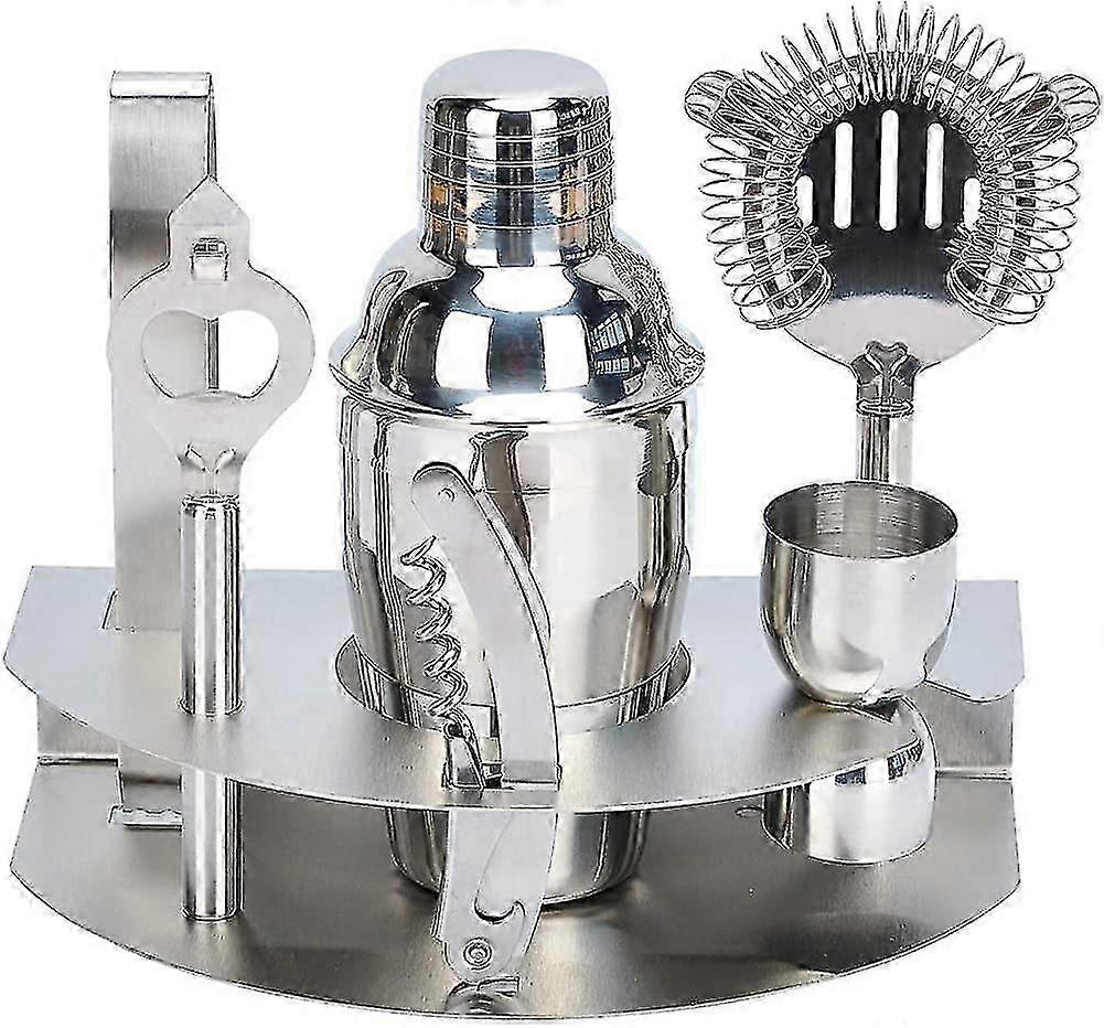 7-Piece Bar Tools Set, Bartender Kit with Cobbler Shaker