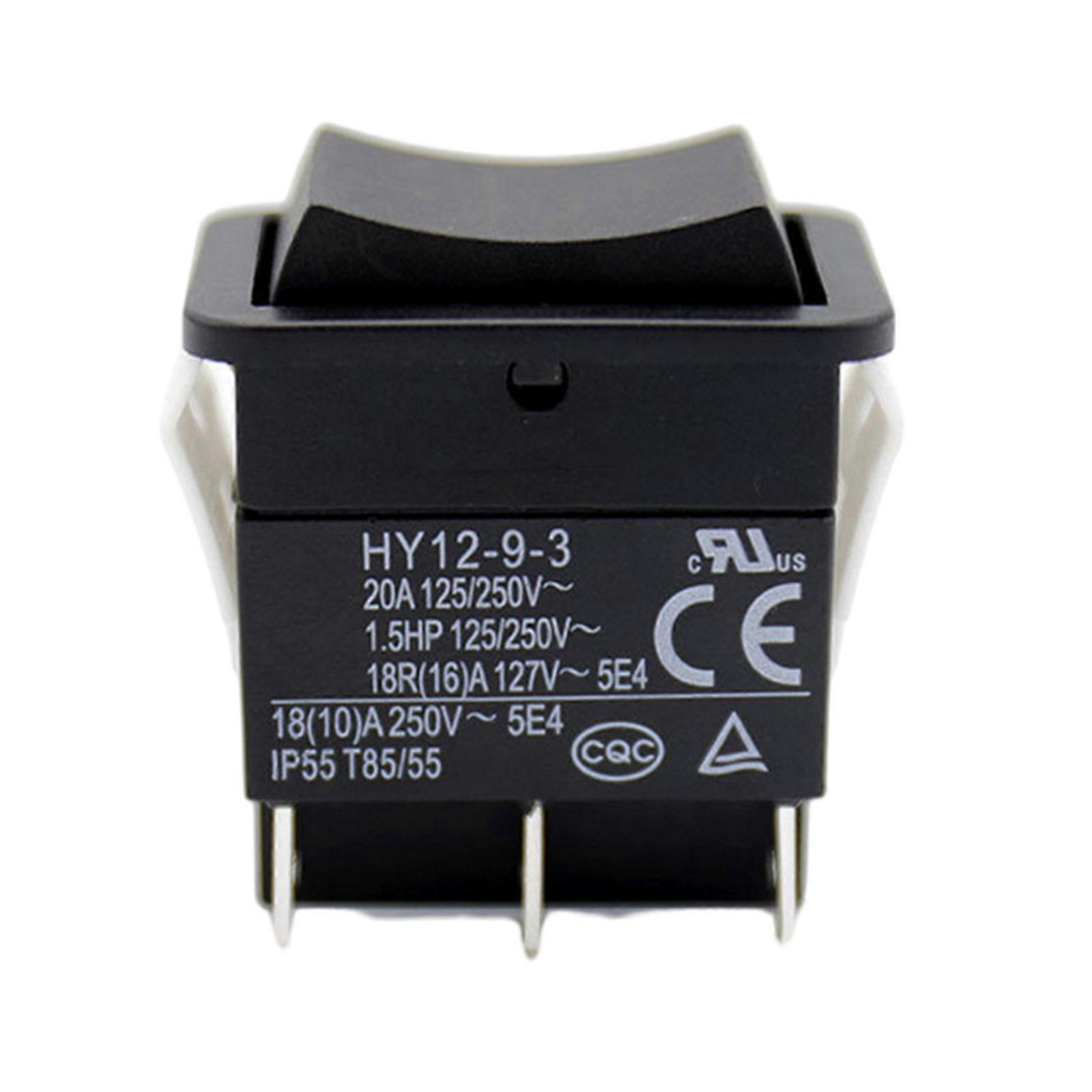 250V 16A Durable PVC 3 Gear Self Resetting Reversible Switches Button Switchs Unlocked Reversible Control for Home Decor
