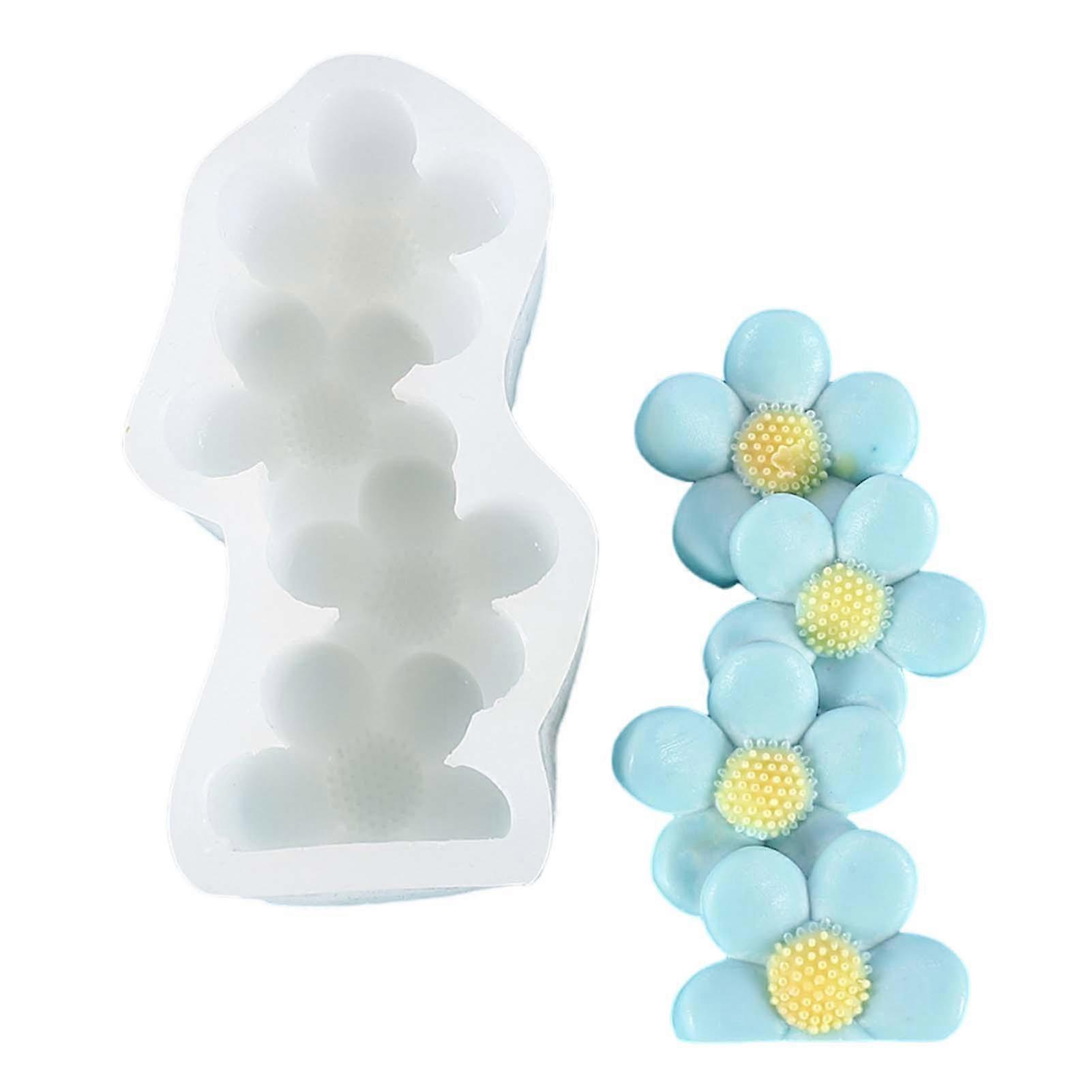 Four Leaf Clover Candle Mold Flower Epoxy Casting Candle Molds