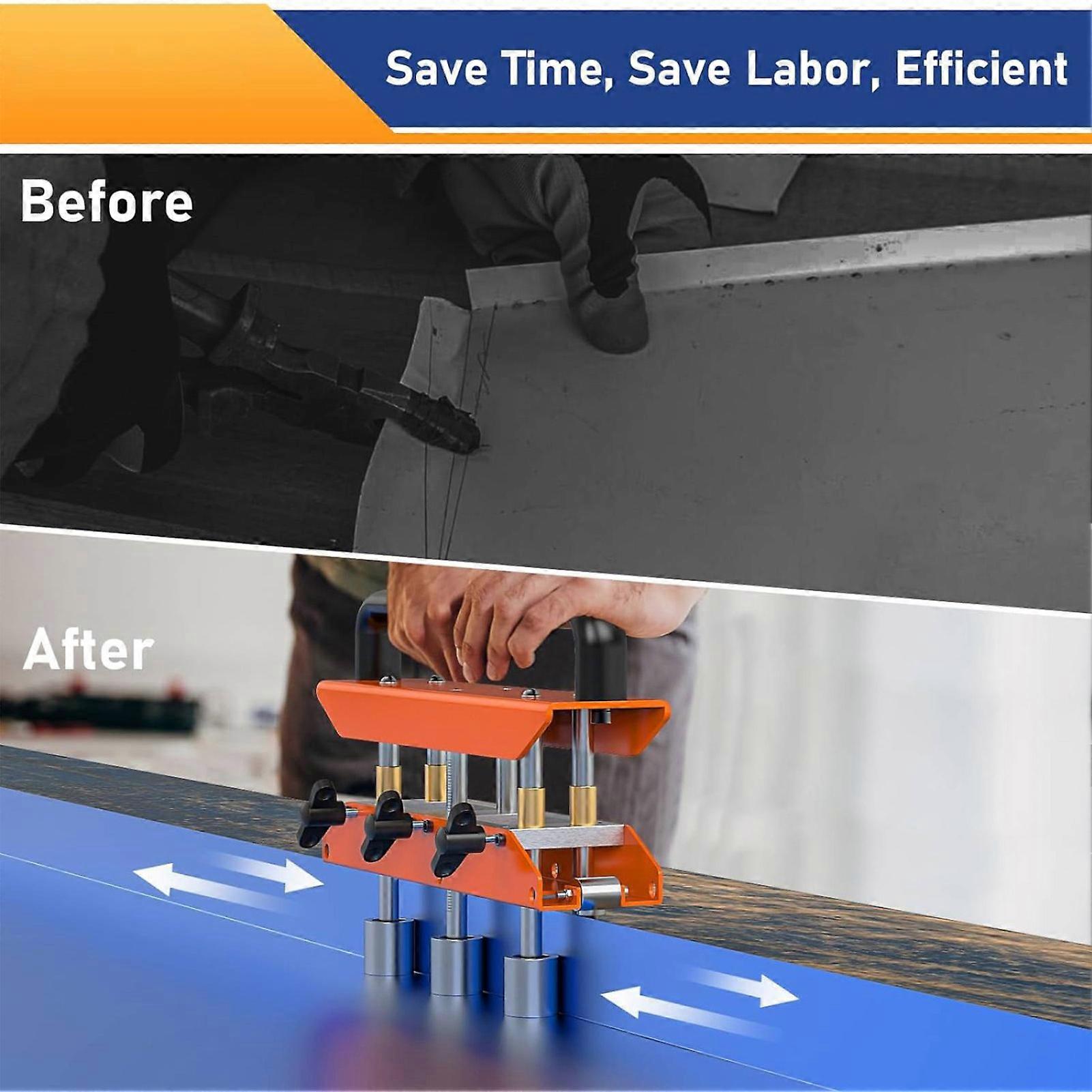 Roller Edge Bender 0-90 Degree 13-130mm 3 Stations Sheet Metal Edge Bending Tool for Roofing Materials