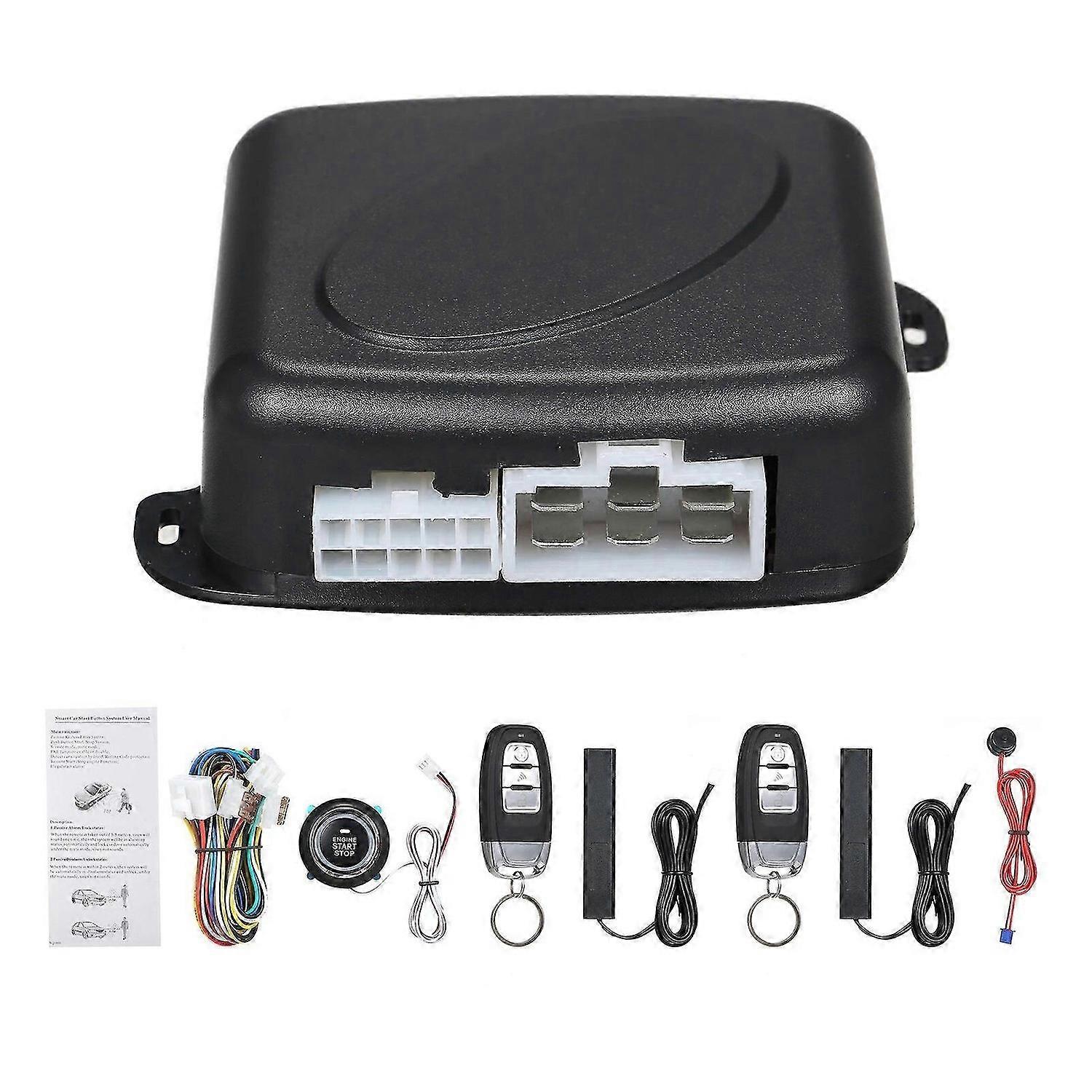 Car Keyless Entry Starter System Passive Keyless Entry Car Alarm System Lock Unlock Push Button Car Remote Starter Stop System