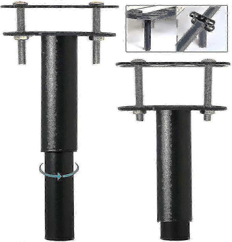 2pcs Adjustable Height Center Support Leg for Bed Frame, Heavy Duty Center Slat Compatible with Various Bed Styles