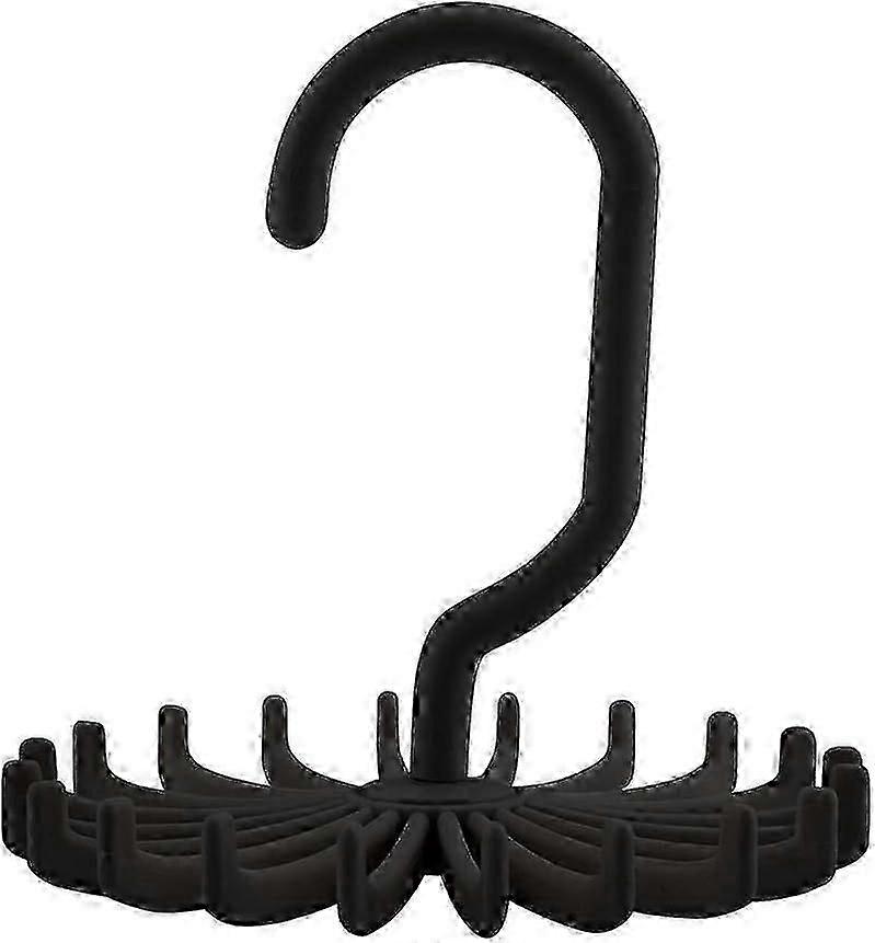 رف التعادل ، حامل ربطة عنق دوار 360 درجة ، منظم ربطة عنق متين متعدد الوظائف لربطة العنق ، وشاح ، تخزين الحزام (20 قطعة)