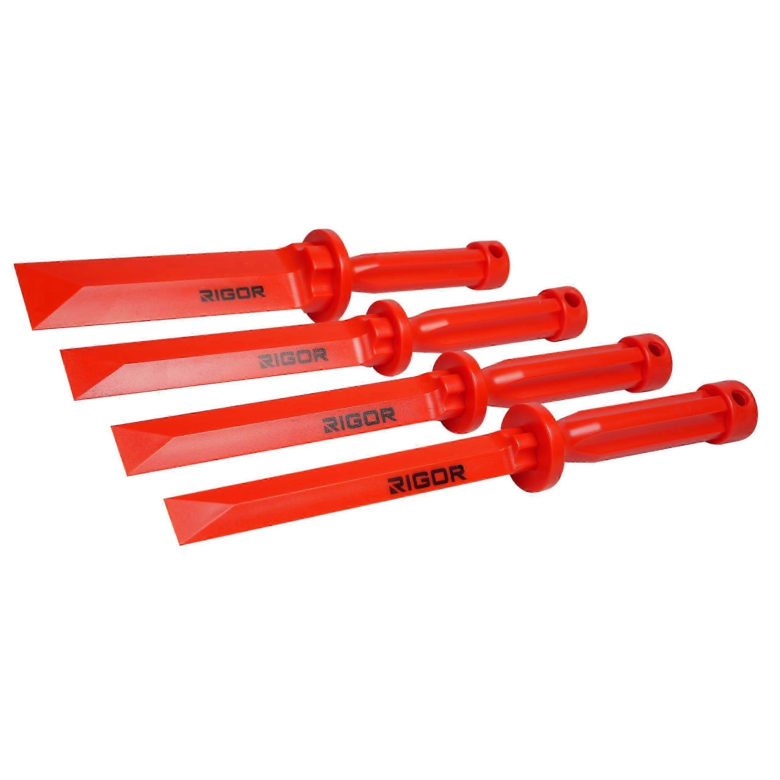 2025 56006 Non-Marring Plastic Scraper Chisel Set, 4-Piece Four Blade Widths for various uses