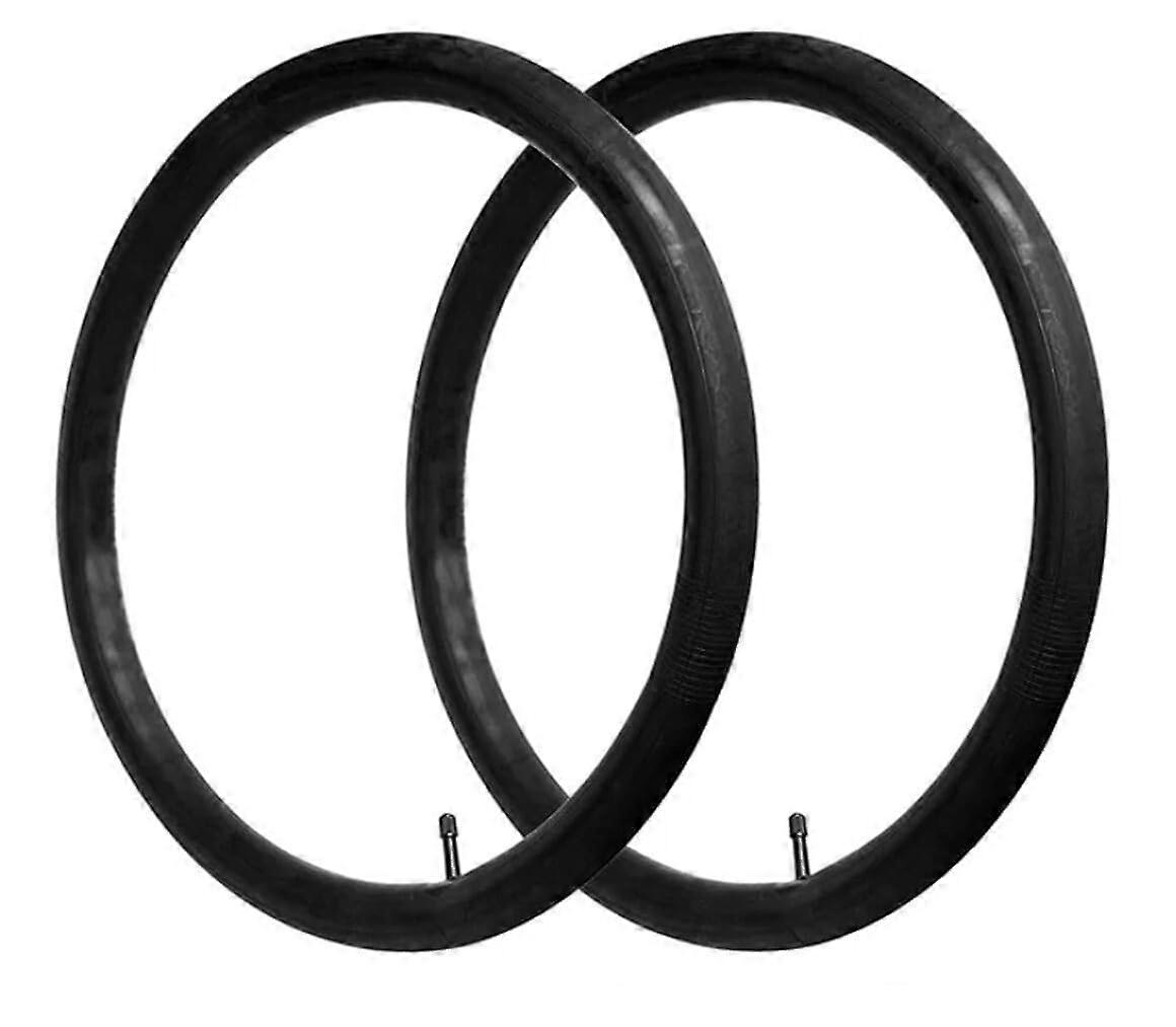 Bicycle Inner Tubes Set Of 2, 24-Inch 1.75/1.95 Schrader Valve, For Mountain And City Bikes, Replacement, Easy Assembly