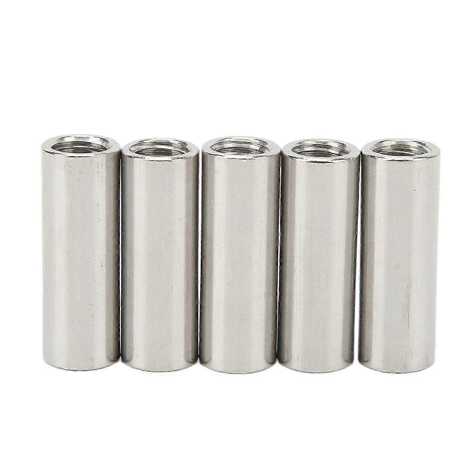 5Pcs M12 Stainless Steel Coupling Nut Female Thread Fastener