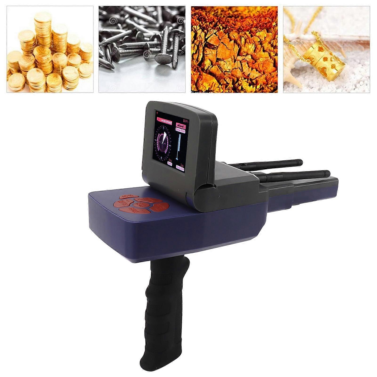 30m Depth Metal Detector 1500m Range Underground Metal Finder Scanner Equipment with Display for Gold Silver Copper AU Plug 100‑240V