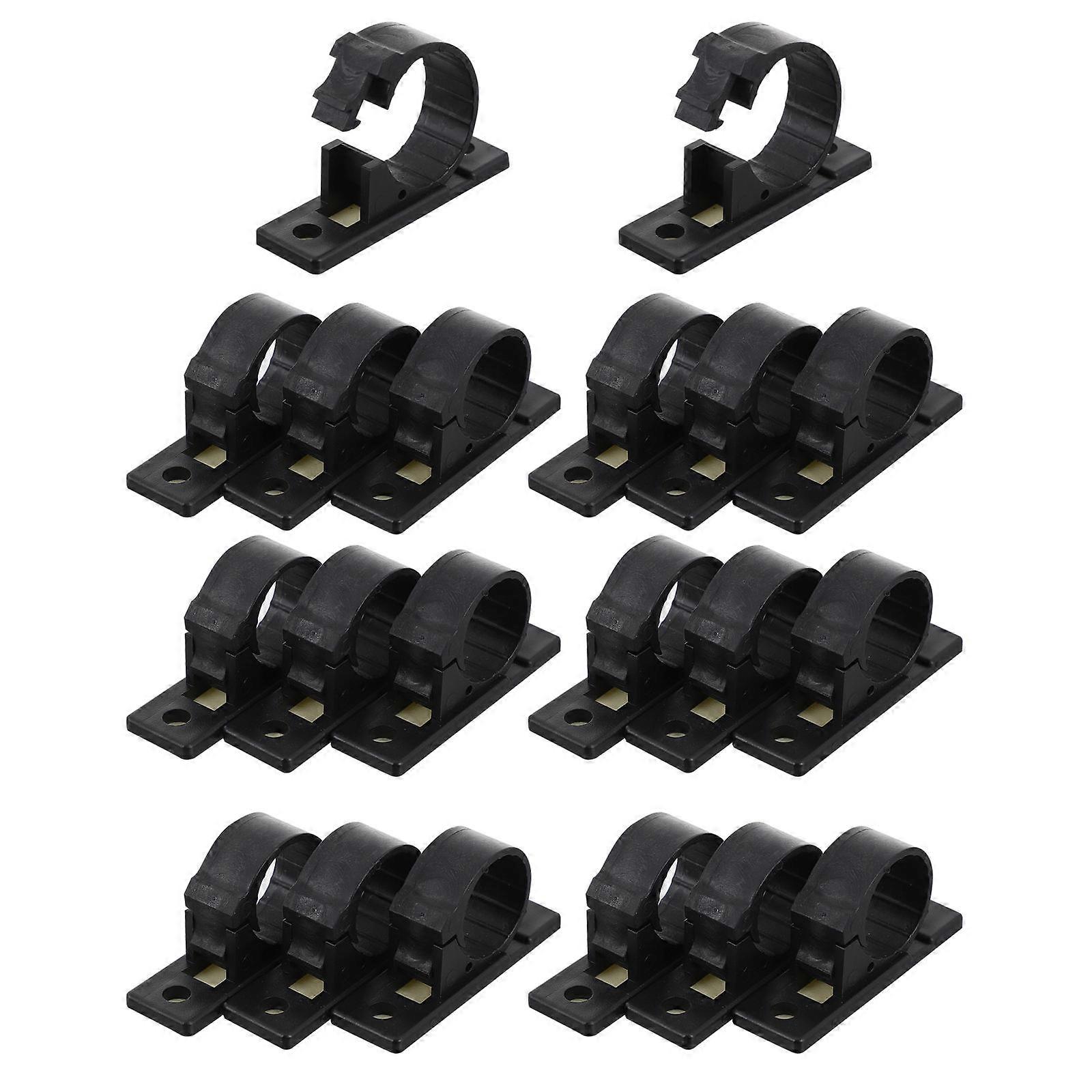 Cable Wire Clamp For Household Use With Self-Adhesive Design Practical 20Pcs 4.8x3cm Size