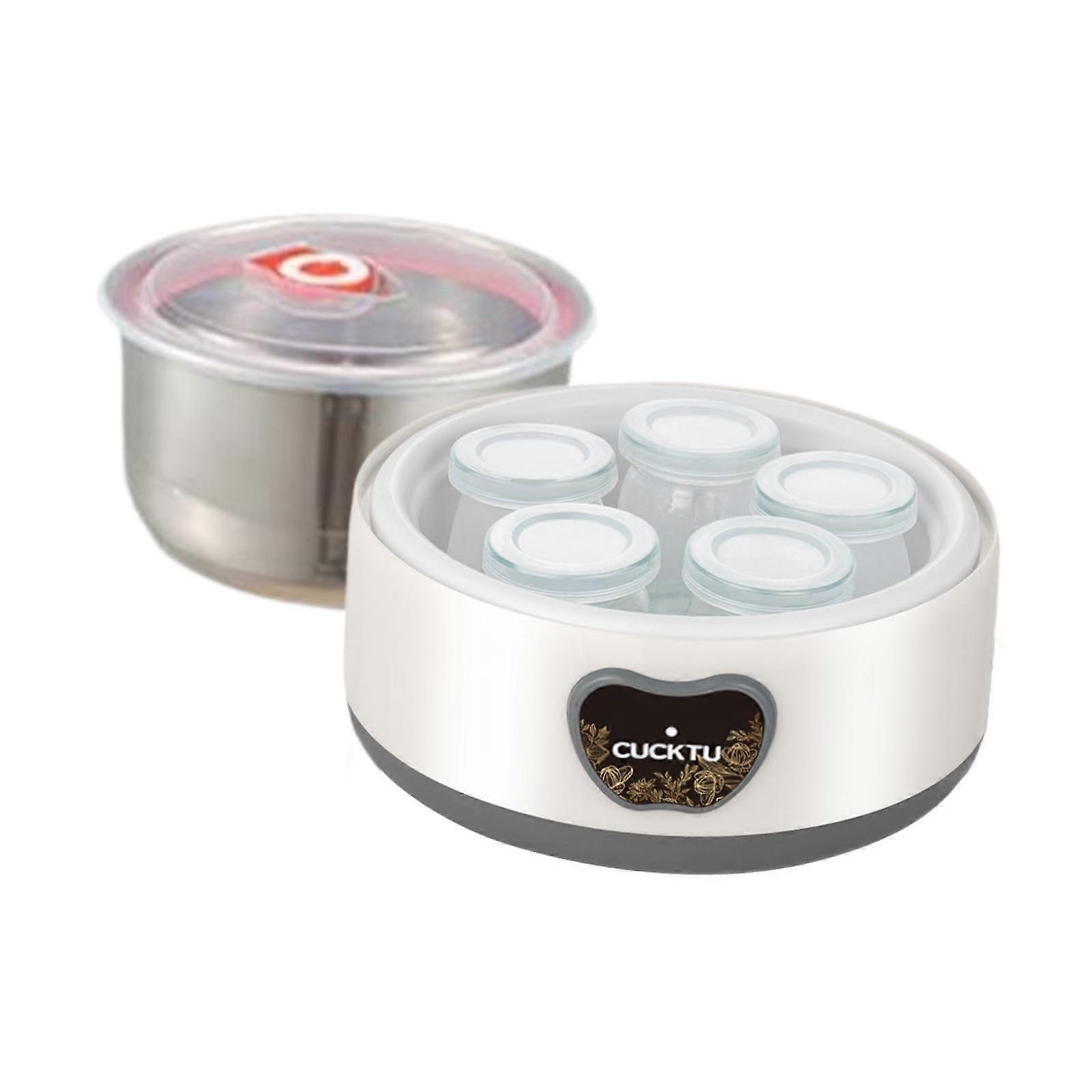 Yoghurt Maker Automatic with Time Control, Compact Stainless Steel Design, Portable DIY Yoghurt Machine for Restaurants