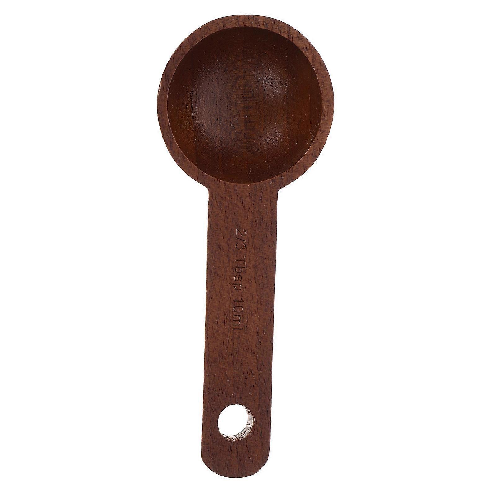 Coffee Scoop Walnut Measuring Spoon Multi Function Powder Scoop for Coffee Beans Tea Spices   Easy Clean Kitchen Tool