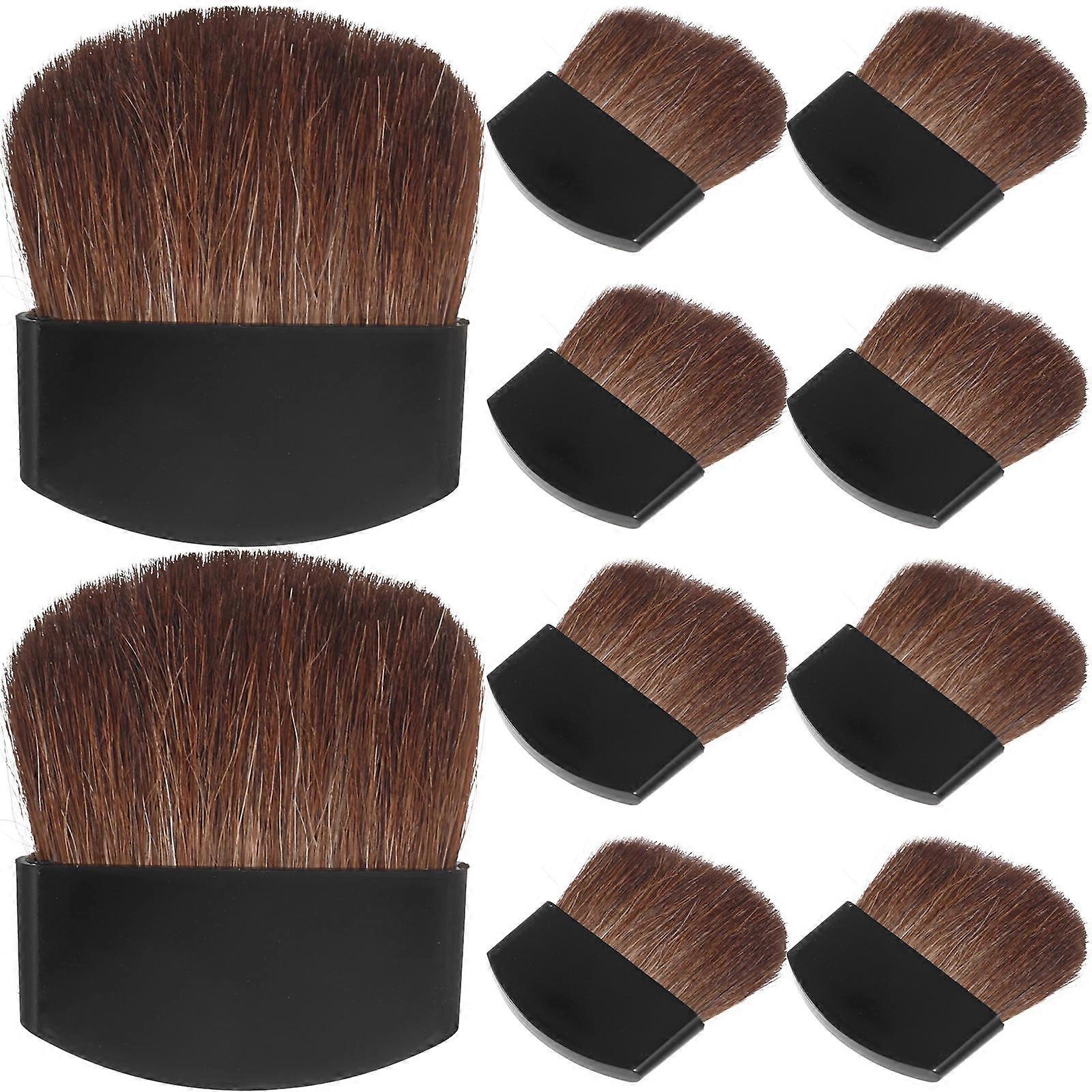 Boyama Fırçaları Boyama Sanatı Öğrencileri Rahat Tasarım Kahverengi Hayvan Kılı 10 Adet