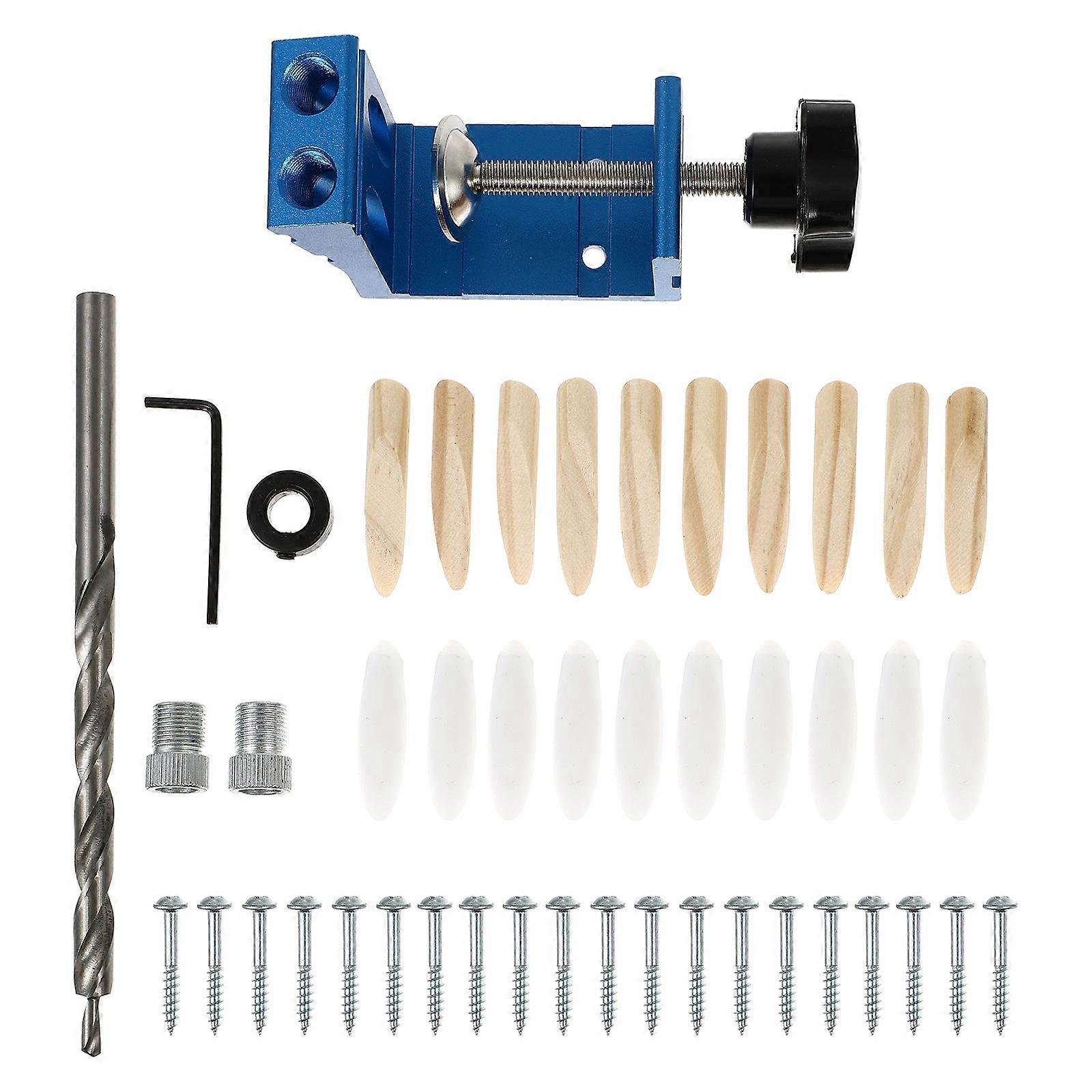 Adjustable Inclined Hole Locator Vertical Drilling Locator Anti-Rust Abrasion Resistance 46-Pcs Set