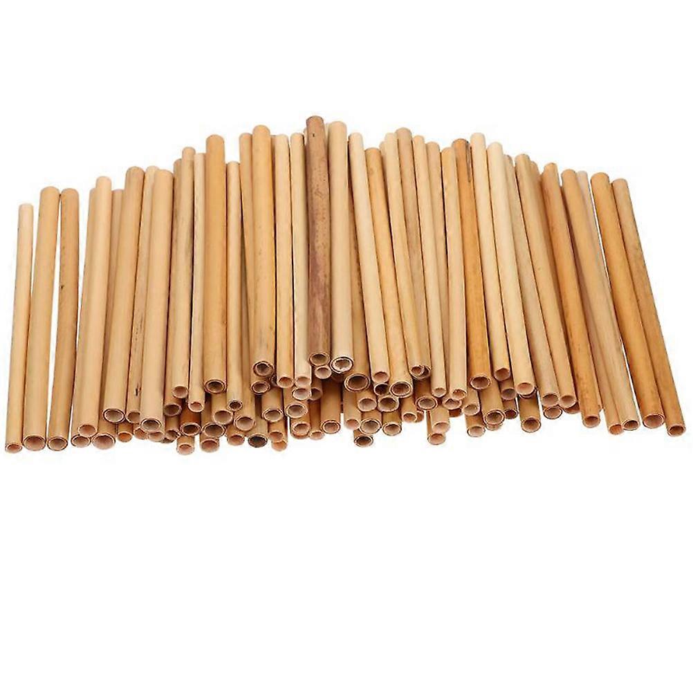 Reed Drinking Straws Bulk For Restaurants Home Use Light Brown 50Set